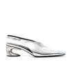 Fashion New Strange Style Heel Black Silver Simple Sandals Summer Solid Color Fashion Square Head 5cm Low Heel Women's Shoes Size 34-43