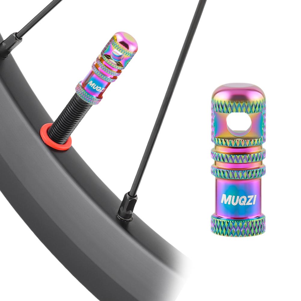 2 шт. Колпачки для велосипедных клапанов Presta со функцией снятия сердечника клапана, пылезащитные колпачки на шток велосипедного клапана Presta для MTB, шоссейного велосипеда