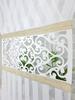 Ready-made curtain, long decorative set - beige