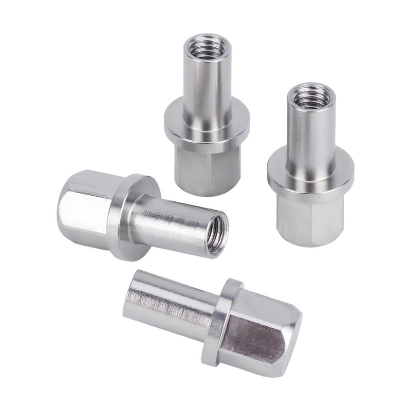 Stainless Steel 12mm Hex Wheel Hub Drive Adaptor Extension Column Nut 12/15/17/20/25mm for 1/10 RC Crawler Car Axial SCX10 Parts