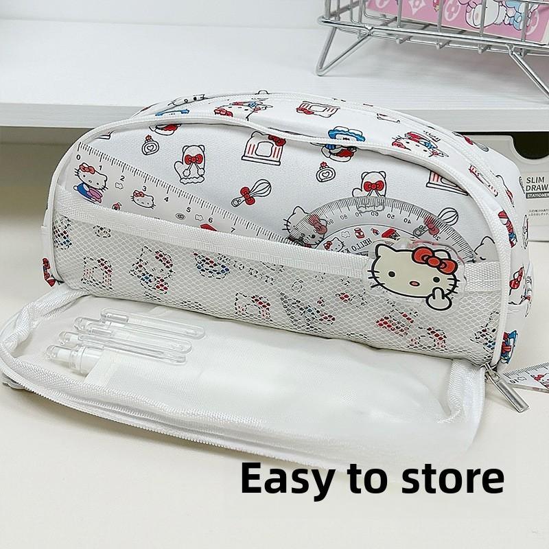 Пенал Hello Kitty Pochacco Капибара Большой емкости Для Учеников И Школьных Принадлежностей