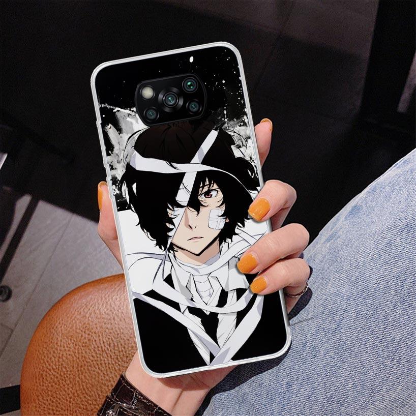 Bungo Stray Dogs Dazai Phone Case For Xiaomi Poco X7 X6 X5 Pro F7 Ultra Redmi 15C 15 13C 13 12C 12 10 10A 10C 9 9A 9C 9T Cover P