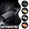 Автомобильный коврик подлокотника Защита подлокотника центральной консоли Автомобильная подушка Подлокотники Хранение Волнообразная подушка Бокс Кожа PU Чехол Вышивка L5R8