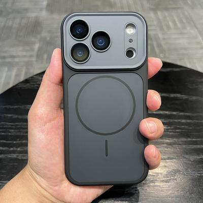 Прочный Бронированный Бампер Ударопрочный Матовый Чехол для iPhone 17 16 15 14 Plus 13 Pro Max Для Magsafe Магнитная Крышка Защитная Крышка Объектива
