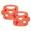 Hi-Bee Akayu Silicone Teether 2-piece Set, Orange, 2 Pieces, Korean Baby Products