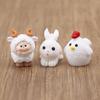 1Pc Miniature 12 Zodiac Resin Doll Figurines Crafts Realistic Animals For Micro Landscape Scene Decoration Diy Accessories