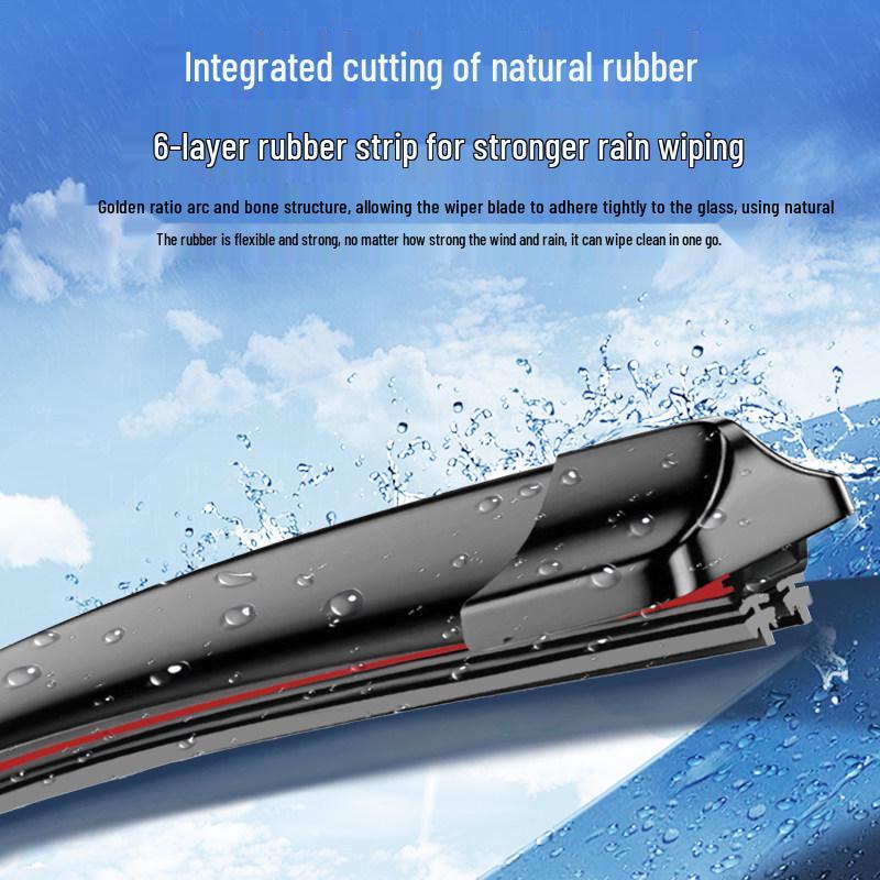Silent Frameless Wiper Blade for Foton Aoling CTX Light Trucks, Six-Layer Rubber Strip