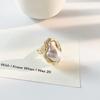 New Fashion Geometric Pearl Ring For Women Retro Open Resizable Index Finger Rings Party Jewelry ARI
