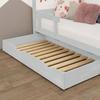 Tiroir de lit 120 x 190 avec sommier BUDDY - gris clair
