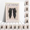 Gemini Aries Sagittarius Sign Scorpio Cancer Leo Libra Virgo Aquarius 12 Zodiac Signs Posters Wall Art Prints Home Decor Canvas No Frame