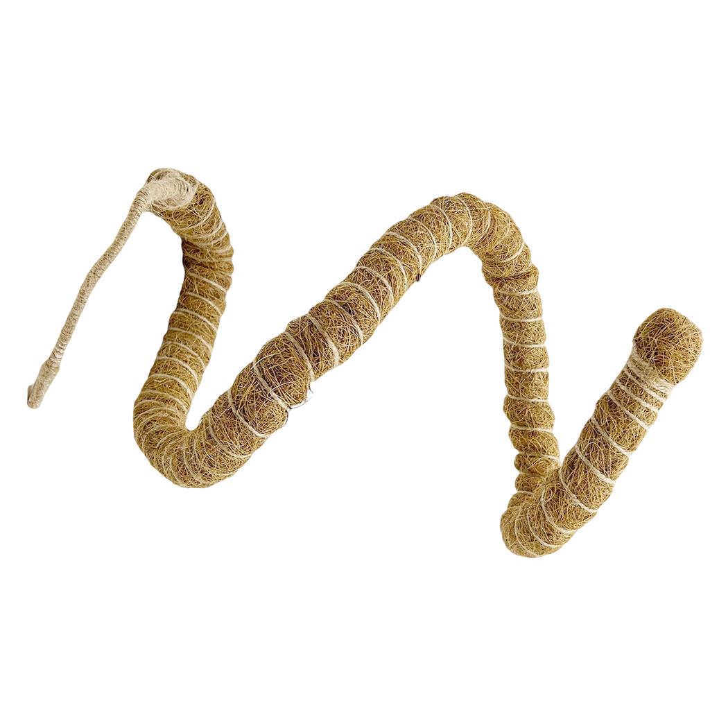 Гибкая вьющаяся лиана для украшения среды обитания рептилий, гибкая кокосовая лоза для джунглей, ящериц и змей