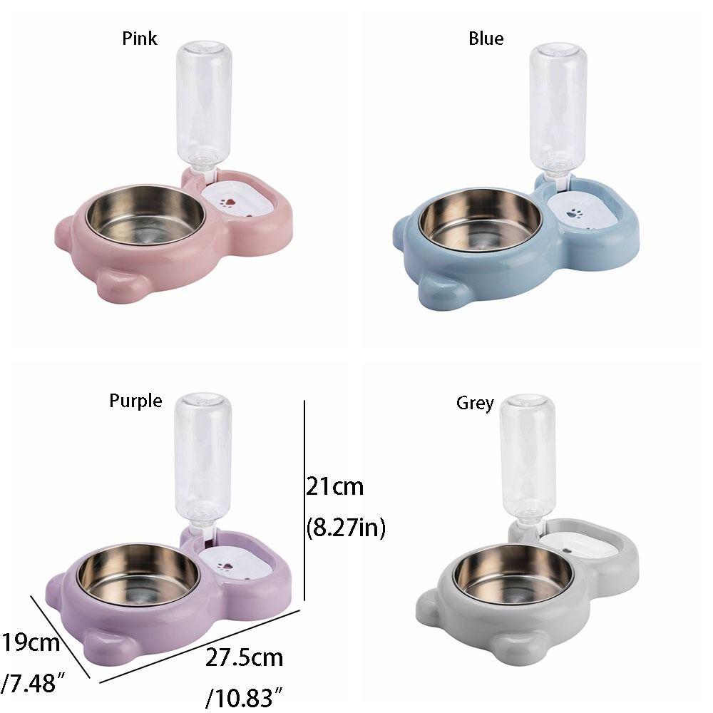 Detachable Cat Automatic Feeder Dual-purpose Pet Bowl Water Supply Accessories