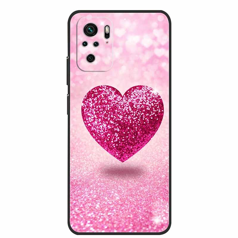 For Xiaomi Poco M5s Case Luxury TPU Soft Silicone Phone Back Cover for PocoM5s Shockproof Flowers Cute Cartoon Flowers New Coque