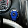 Engine Start Button Trim Frame Metal Interior Cover, Stick On Accent for Cleaner Cabin Styling in Cars Each Day