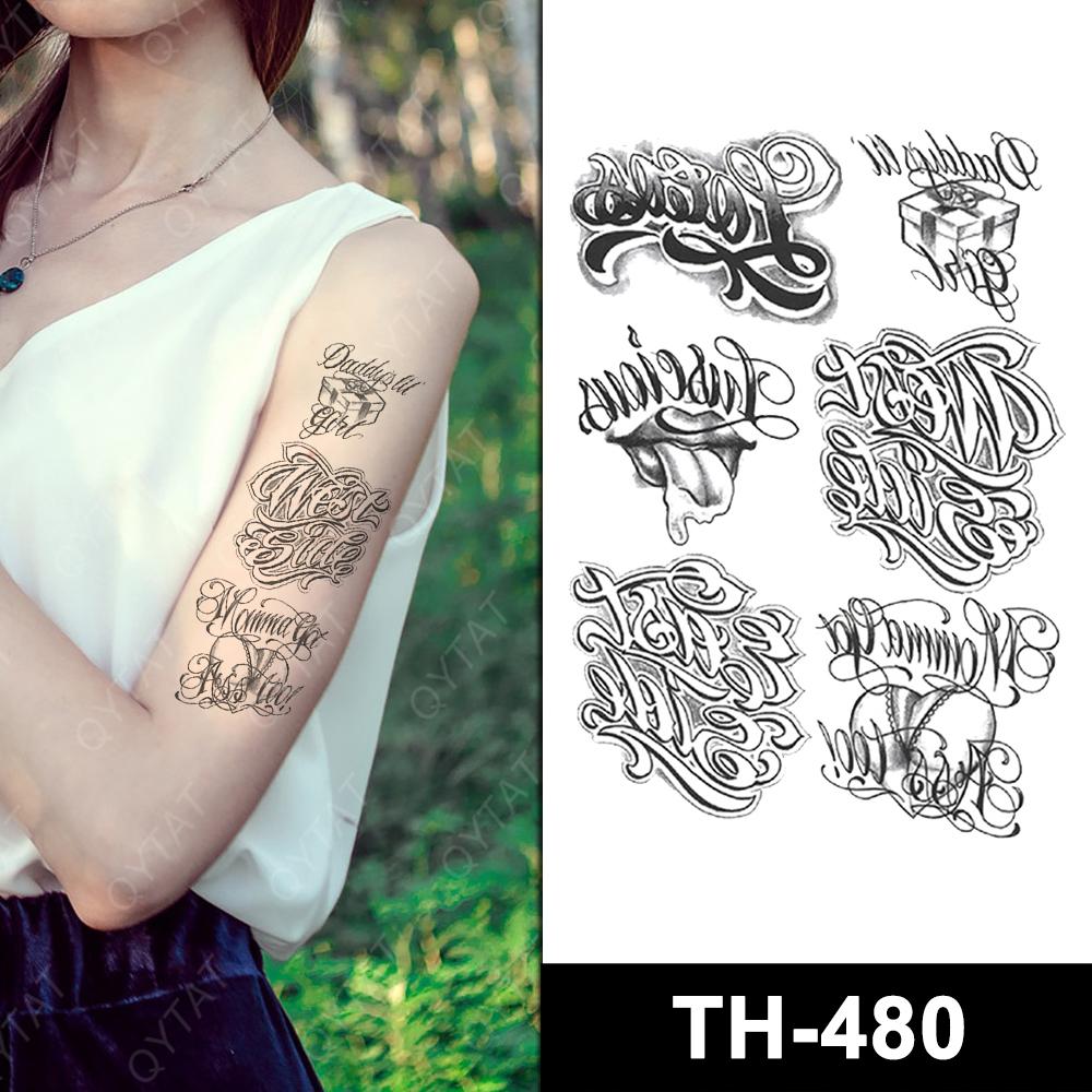 Qianyu Tattoo Supplies Party Set Waterproof Sexy Body Fake Tattoo Sticker