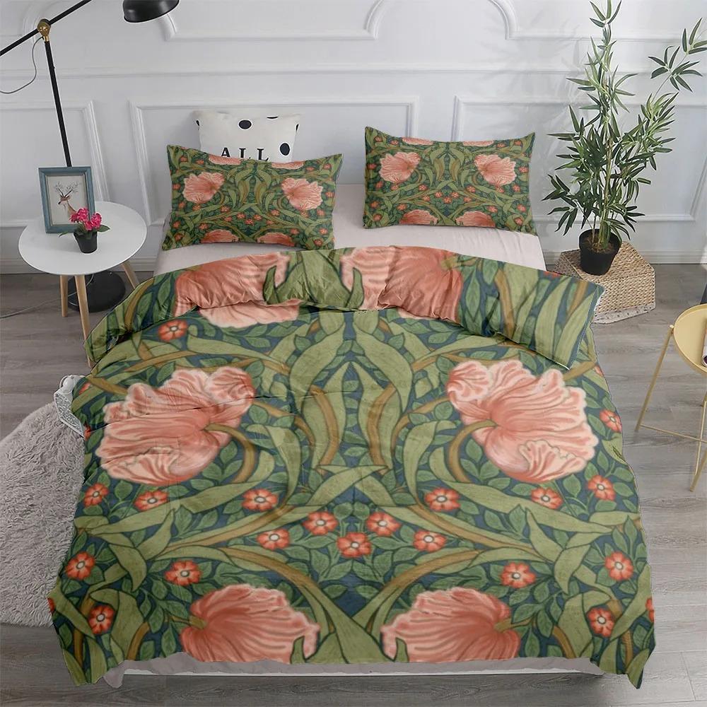 Комплект постельного белья William Morris Victorian King Queen Double Full Twin Single Size