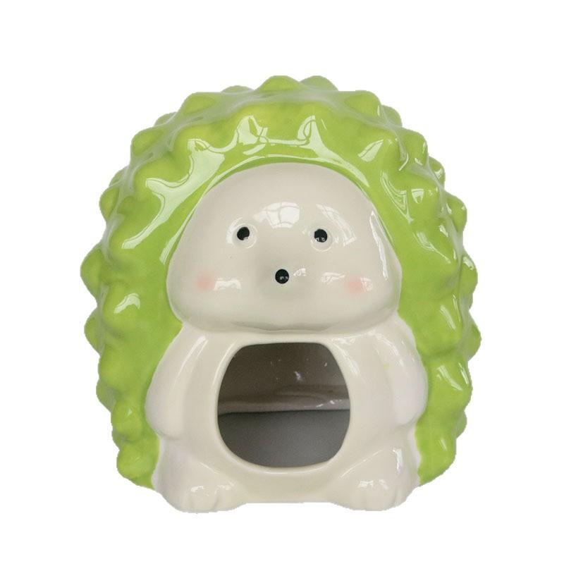 Hedgehog Ceramic Toothpick Holder Ornament, High-end Household Vase, Personalized Creative Light Luxury Tissue Box
