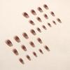 24 шт. Сухие розовые румяна Smudge Ballet Nail Pure Desire Simple Ins Style Nail Art Tablets False Nails