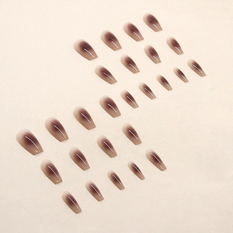 24 шт. Сухие розовые румяна Smudge Ballet Nail Pure Desire Simple Ins Style Nail Art Tablets False Nails