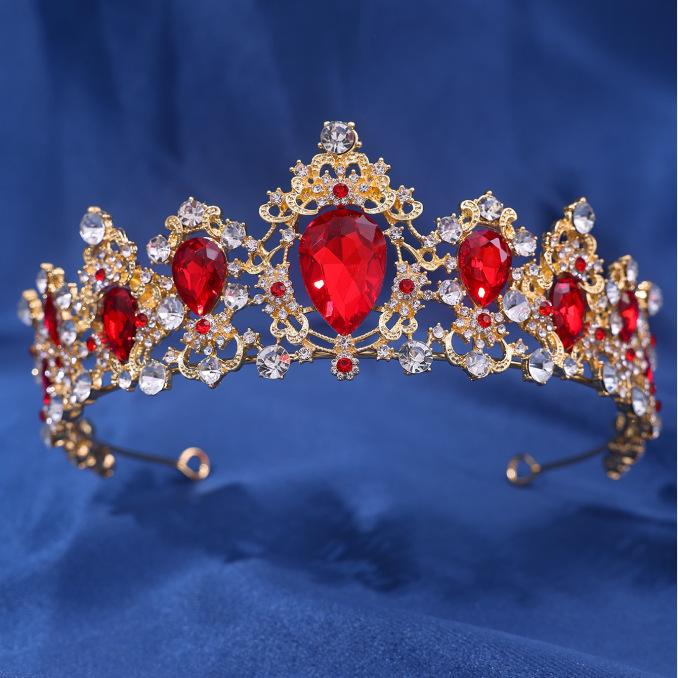 Элегантная ретро барочная свадебная тиара-ободок со стразами