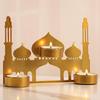 Gold Black Ramadan Candlestick Iron Art Ramadan Candle Holder Candle Holders  Islam Muslim Party