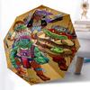 Printed Teenage Mutant Ninja TurtlesPrinted Folding Umbrella,Outdoor,Leisure,And Travel Umbrella,Durable Umbrella Fabric,Birthday And Holiday Gift