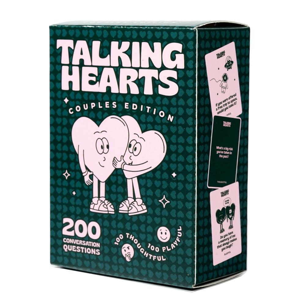 Talking Hearts Conversation Cards Парная карточная игра для свиданий, путешествий, приключений, отличный подарок на День святого Валентина для пар
