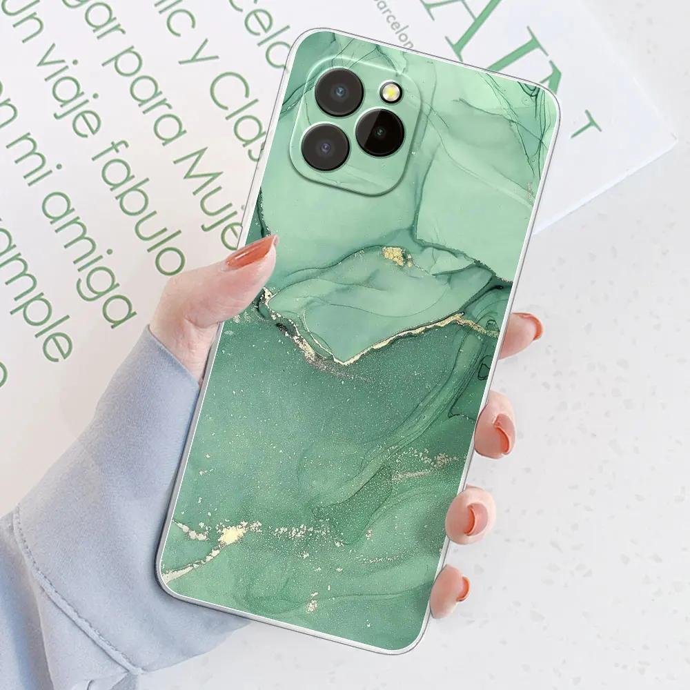 Чехол-бампер для Oukitel C21 Pro, прозрачный силиконовый, мягкий ТПУ, с рисунком под мрамор, чехол-футляр для Oukitel C21 Pro
