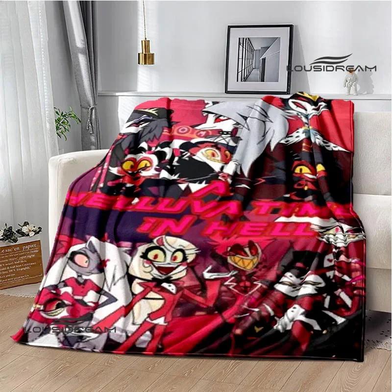 H-Helluva-Boss Cartoon printed blanket Warm Flannel blankets Picnic blanket throw blankets Home bed linings Birthday Gift