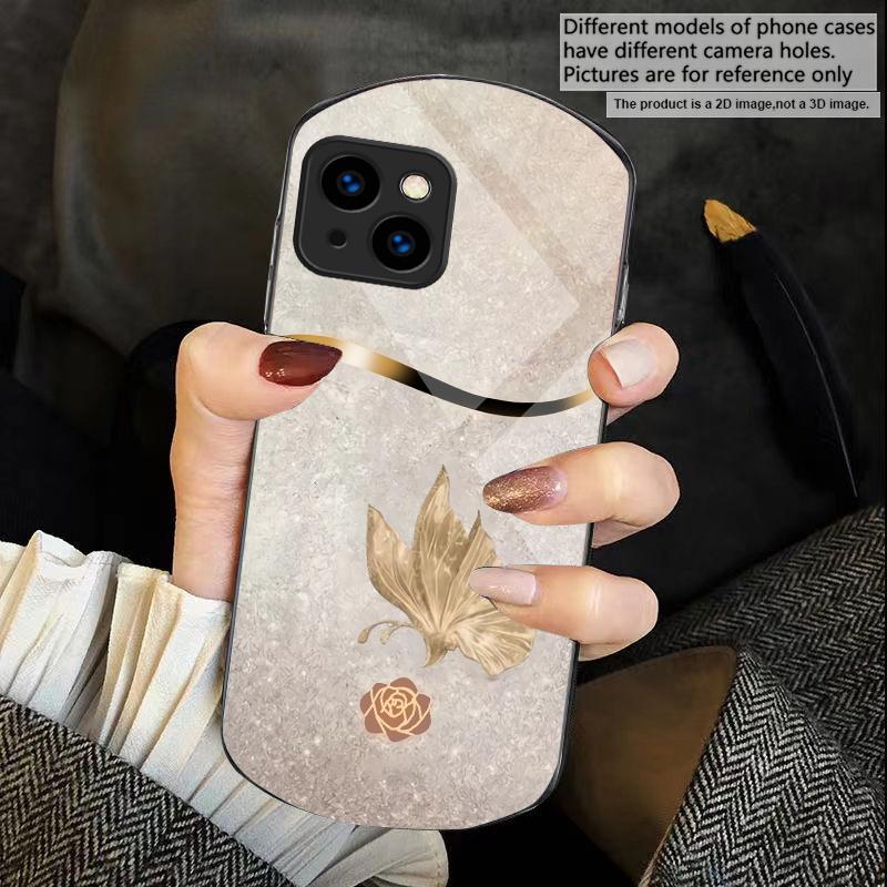 Полный восточной элегантности Для iPhone 17 Air 16 15 14 Pro 13 Plus 12 mini 11 Pro Max XR X 7 8 Эллиптический чехол для телефона из закаленного стекла