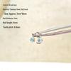 316L Titanium Steel Cartilage Earring with Blue Zircon