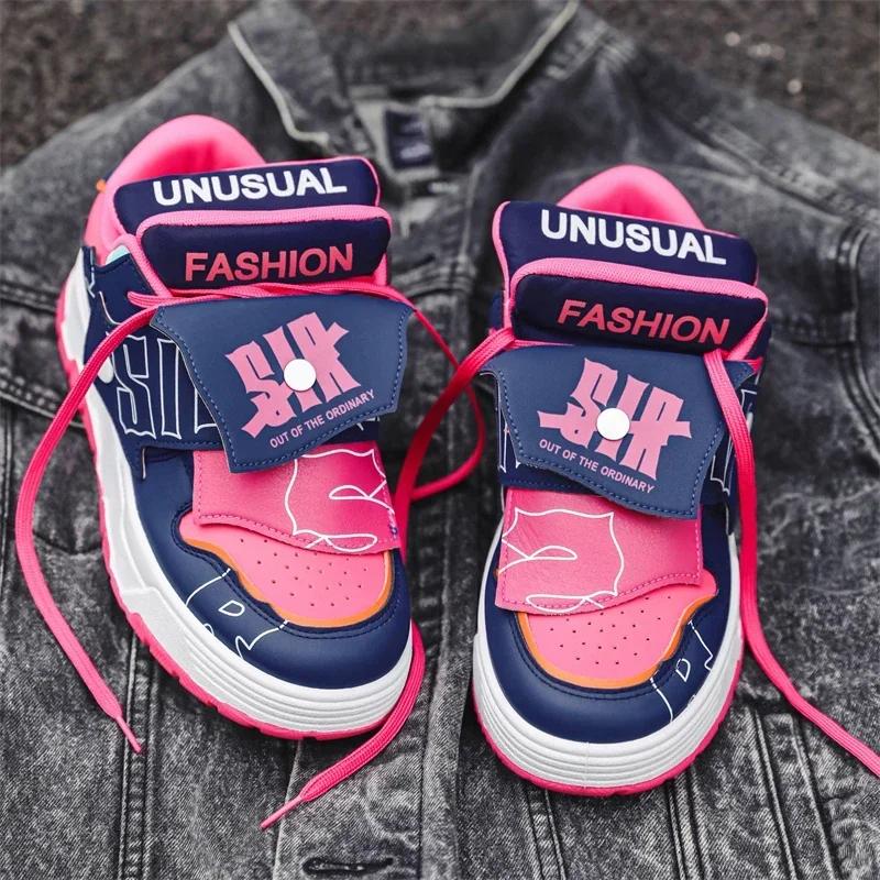 Уличная обувь для пар Tide Bread Shoes для мужчин, обувь для досок, повседневная обувь для мужчин, удобные нескользящие кроссовки, мода