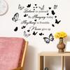 WZ9022 Английский Слоган Бабочка Любовь Спальня Гостиная Кабинет Домашнее Украшение Украшения Наклейка На Стену