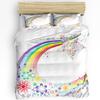 Радужный Красивый Луч Мечты Пододеяльник Комплект Постельного Белья Домашний Текстиль Пододеяльник Наволочки Комплект Постельного Белья для Спальни Без Простыни