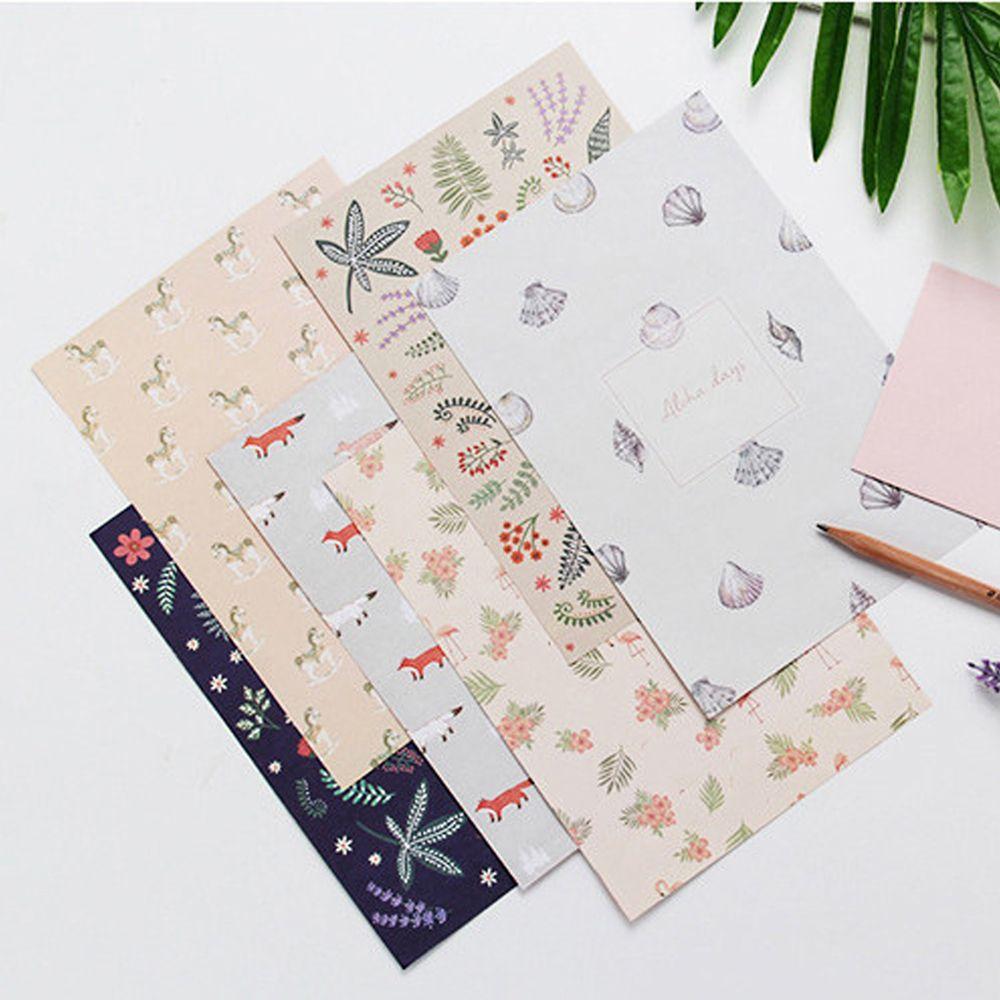 Letter Pad Different Style Beautiful Flower Letter Paper Writing Paper Envelope Stationery Paper