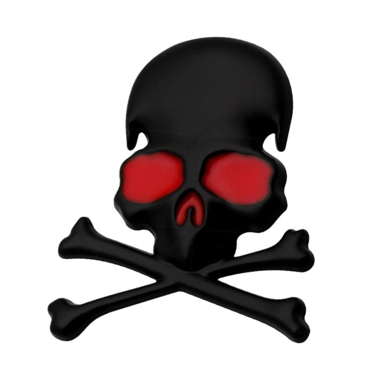 3D Металлические Наклейки Череп Значок для Мотоцикла Эмблемы Череп для Автомобиля и Мотоциклов Улучшает Вашу Поездку Уникальным Дизайном