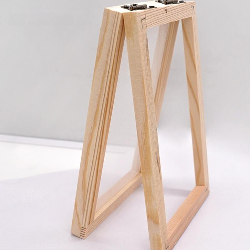 Набор из 2 многофункциональных деревянных форм-сеток для изготовления бумаги, рамы для изготовления бумаги для проектов ручной работы и креативного подарка