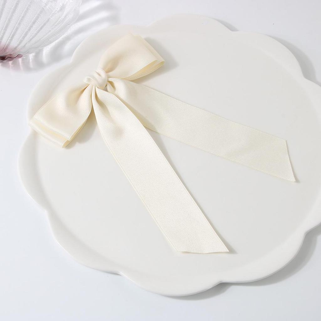 Заколка-уточка с бантом в балетном стиле 4 см: Дофаминовый Сладкий Плетеный Аксессуар для Волос