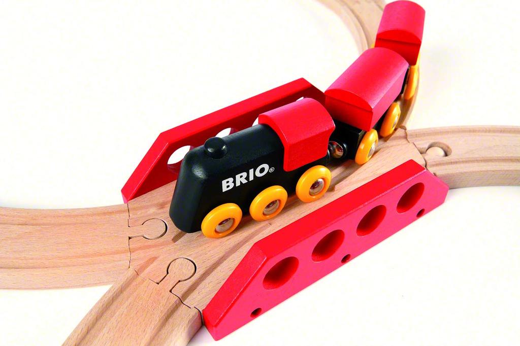 BRIO Classic Rail Figure-8 Set [22 Pieces] for Ages 2 and Up (Wooden Train Toy with Rails) 33028
