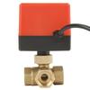 G12" DN15 латунный 3-ходовой 220 В переменного тока моторизованный шаровой электрический клапан для управления потоком