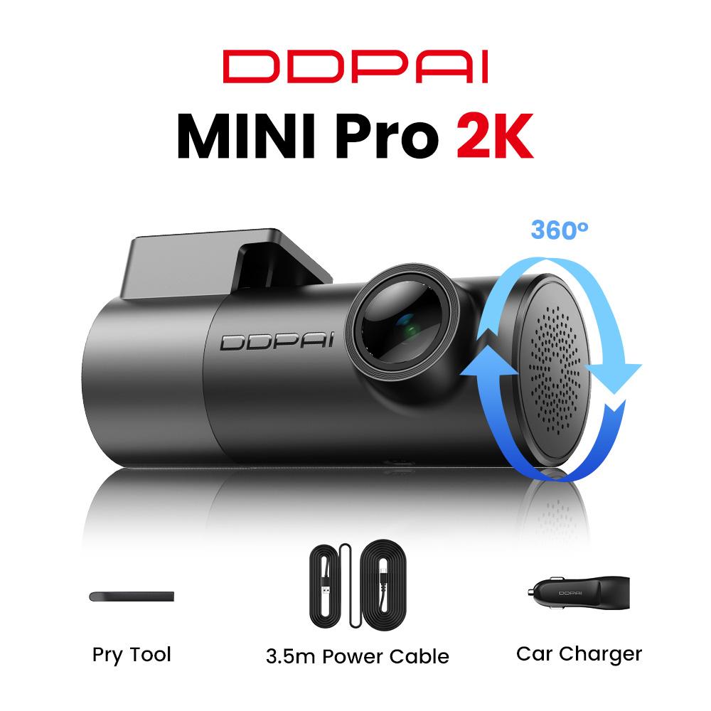 Ddpai MINI Pro 2K Видеорегистратор WiFi Автомобильный DVR Ночное видение Умное голосовое управление Поддержка 24-часового мониторинга парковки Автомобильный видеорегистратор