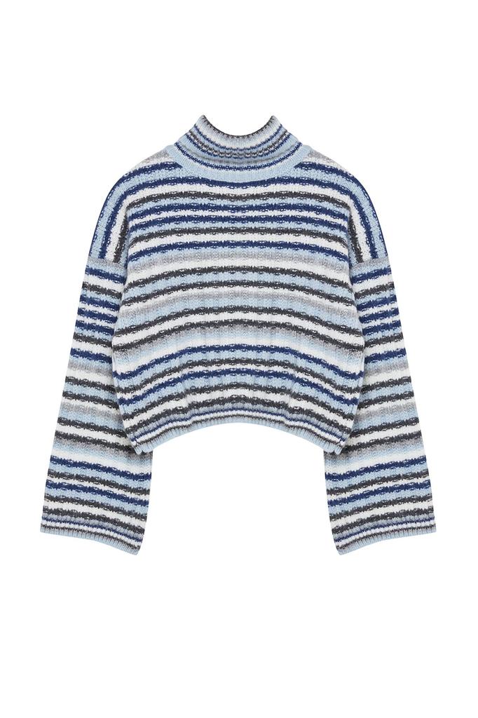 Женский модный стильный свитер, зеленый цветной трикотаж, свитер