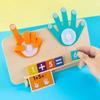 Palm Pattern Finger Counting Math Toy DIY Educational Toys Kids Montessori Toys  Primary School