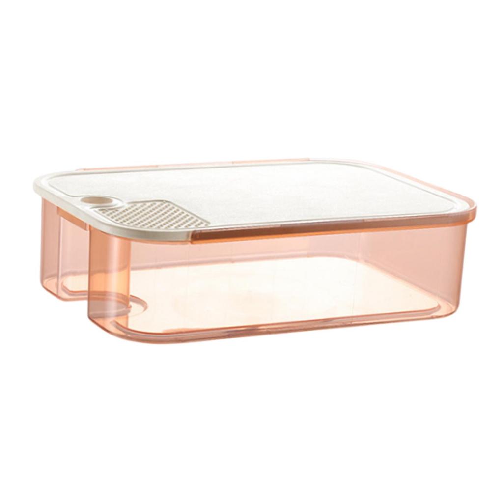 Food Storage Container Fridge Organizer with Lid Fruit Preservation for Camping