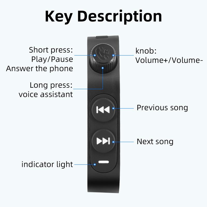 Motorcycle Handlebar Media Controller Steering Wheels Switch Bluetooth-compatible Wireless Media Smart Phone Remote Controller