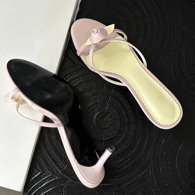 Eilyken Летние цветы Узкий ремешок Женские шлепанцы Слипоны Тонкий низкий каблук Вечеринка Стриптизер Пляж Женские мюли Слайды Zapatos Mujer