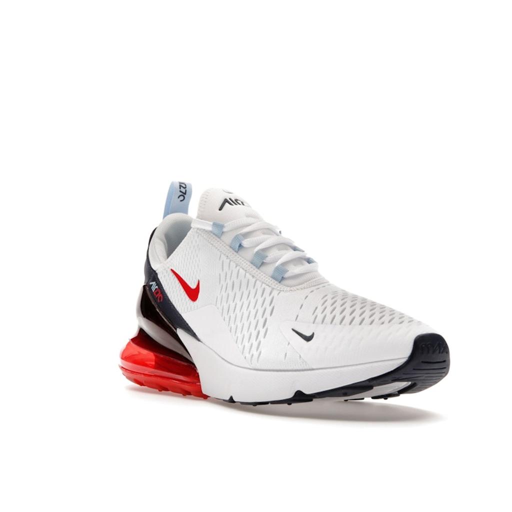 Nike Air Max 270 USA Men Sneakers White Midnight-Navy Psychic-Blue DJ5172-100