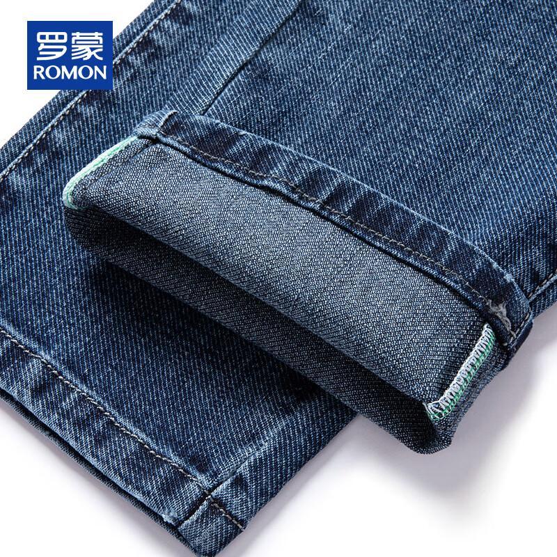ROMON Мужские повседневные джинсы из эластичного денима прямого кроя