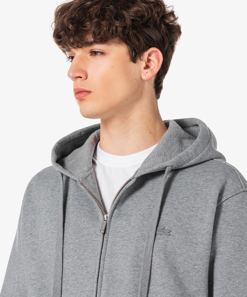 Мужская толстовка Lacoste на молнии из французского терри Базовая Sh317E-56G 5Hi