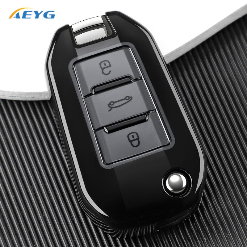 Чехол-держатель брелка из ТПУ для Peugeot 208 3008 308 508 408 2008 307 4008 Для Citroen C4 C3 C6 Cactus C8 3 Кнопки